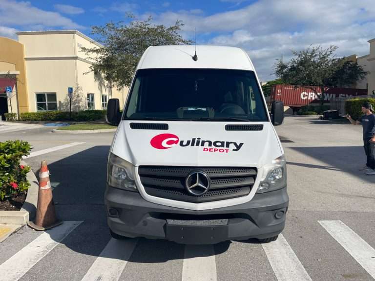 Culinary Depot commercial vehicle lettering project, photo 3 of 4