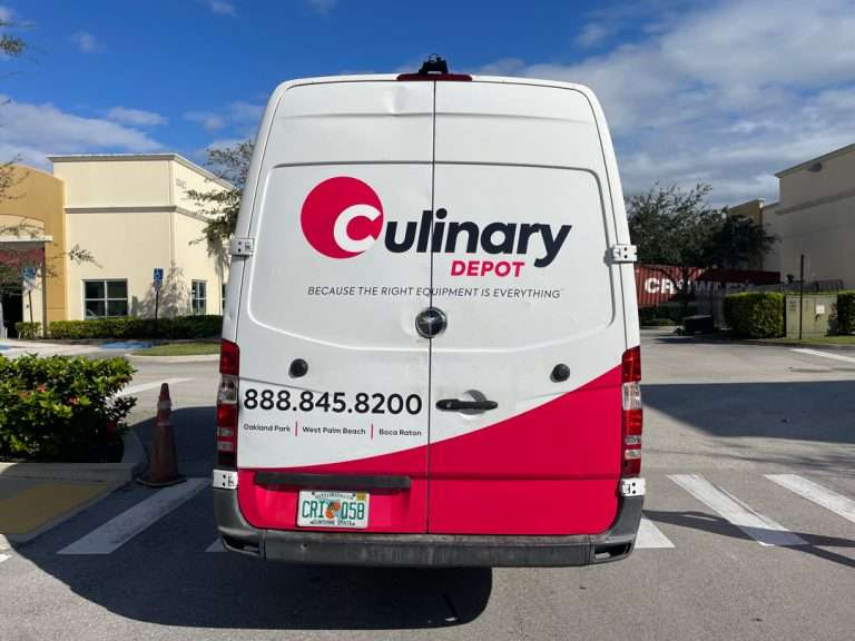 Culinary Depot commercial vehicle lettering project, photo 4 of 4
