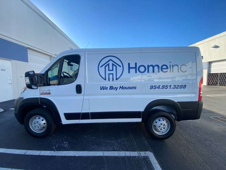 Home Inc. commercial vehicle lettering project, photo 1 of 3