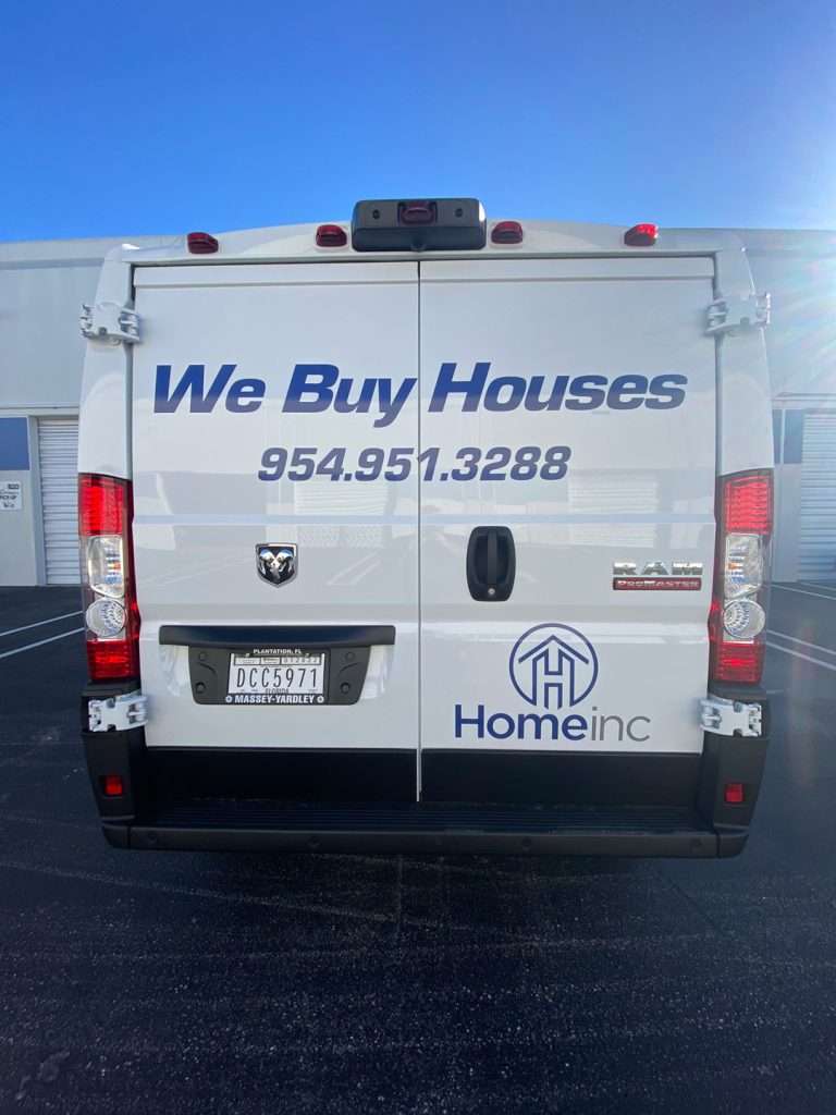 Home Inc. commercial vehicle lettering project, photo 2 of 3