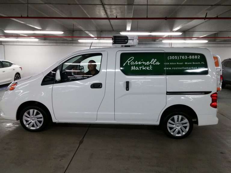 Rosinella Market commercial vehicle lettering project, photo 1 of 4