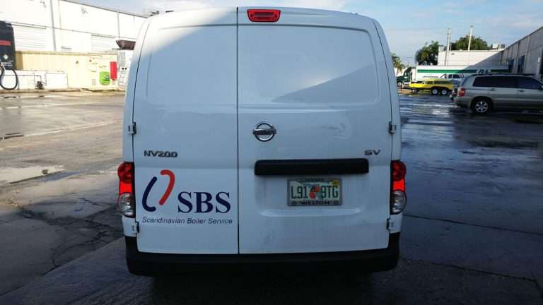 Scandinavian Boiler Service commercial vehicle lettering project, photo 3 of 3