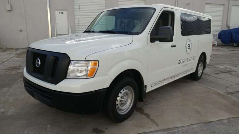 Bonaventure Resort & Spa commercial vehicle lettering project, photo 1 of 4