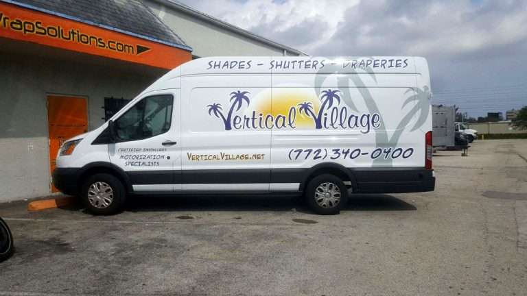 Vertical Village commercial vehicle lettering project, photo 1 of 3