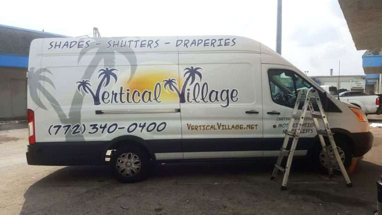 Vertical Village commercial vehicle lettering project, photo 2 of 3