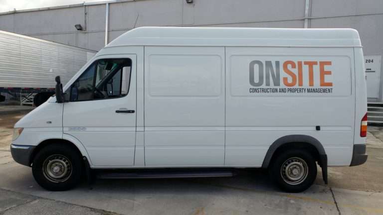 On Site commercial vehicle lettering project, photo 1 of 8