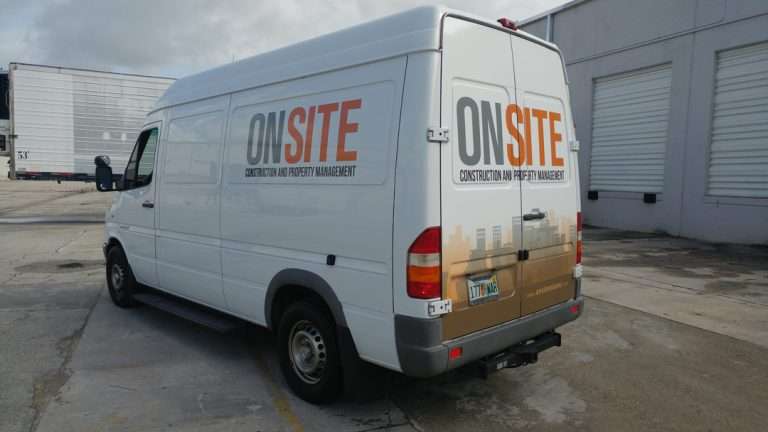 On Site commercial vehicle lettering project, photo 2 of 8