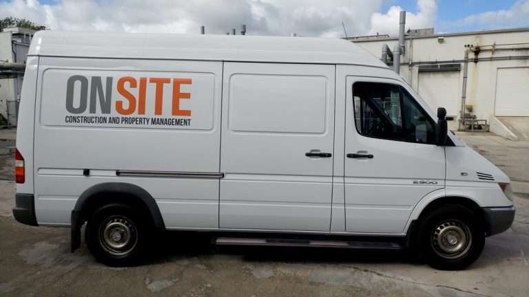 On Site commercial vehicle lettering project, photo 3 of 8