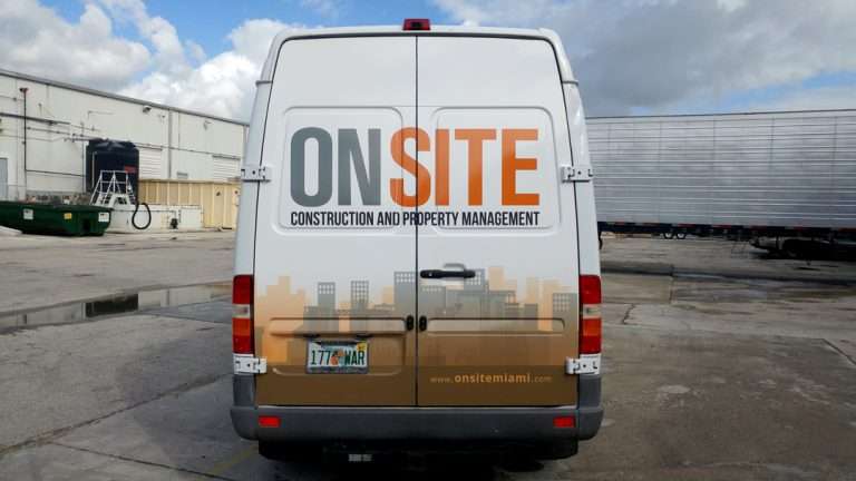 On Site commercial vehicle lettering project, photo 4 of 8