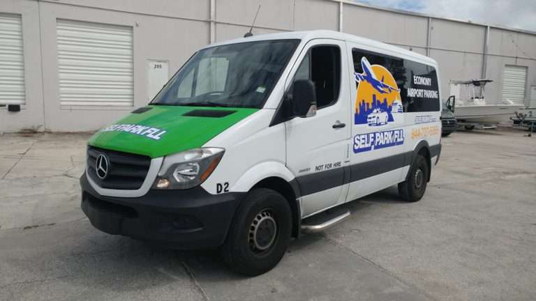 Self Park FLL commercial vehicle lettering project, photo 2 of 4