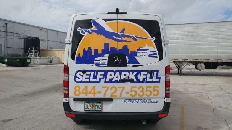 Self Park FLL commercial vehicle lettering project, photo 4 of 4