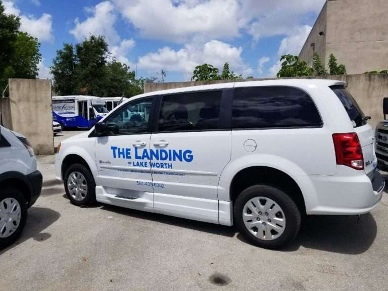 The Landing commercial vehicle lettering project, photo 1 of 3