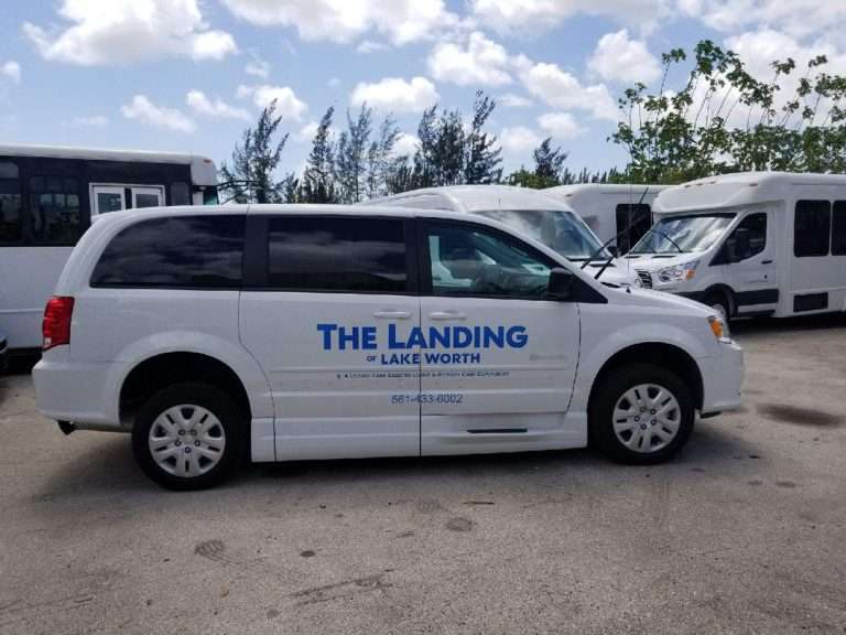 The Landing commercial vehicle lettering project, photo 2 of 3