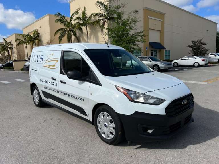 Adrians Yacht Services commercial vehicle lettering project, photo 2 of 8