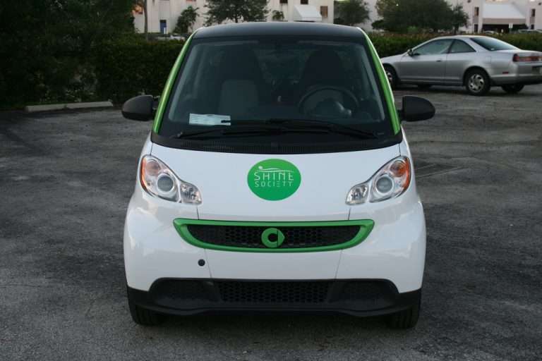 Shine Society commercial vehicle lettering project, photo 3 of 4