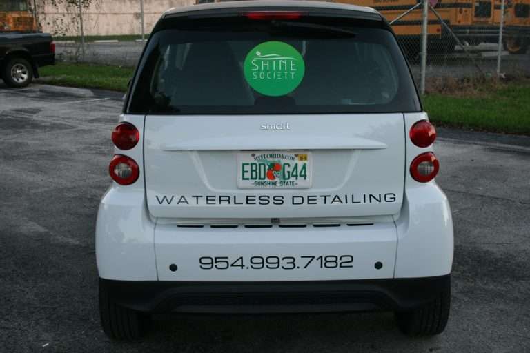 Shine Society commercial vehicle lettering project, photo 4 of 4