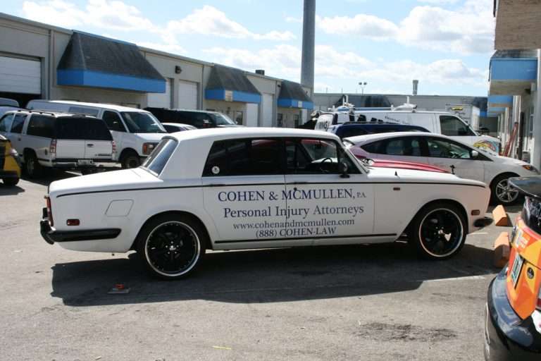 Cohen & McMullen Attorneys commercial vehicle lettering project, photo 1 of 4