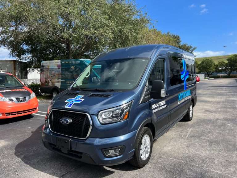 Advenire Medical Transit commercial vehicle lettering project, photo 1 of 4