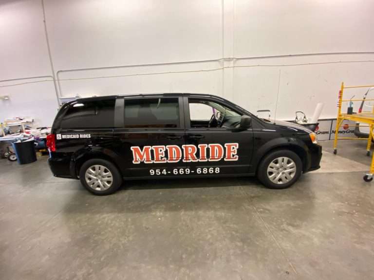 MedRide commercial vehicle lettering project, photo 1 of 3