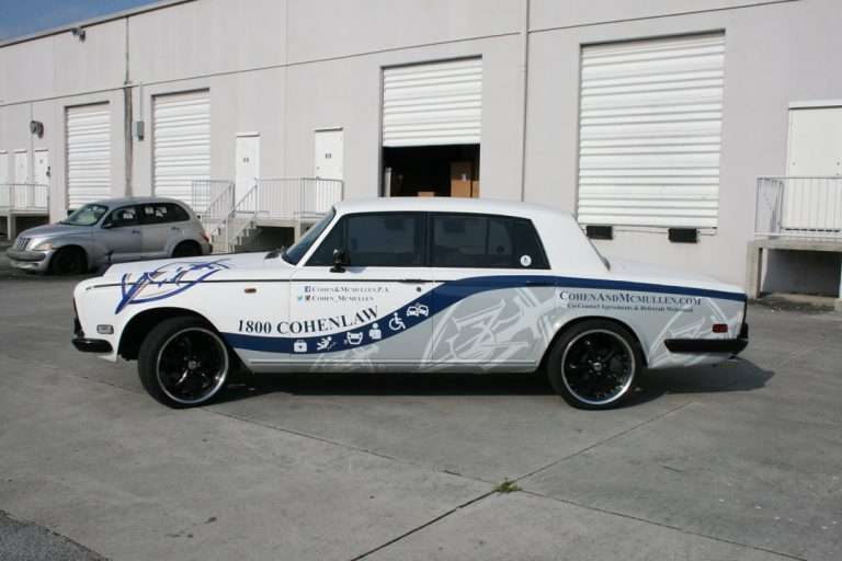 1800 Cohen Law commercial vehicle lettering project, photo 2 of 4