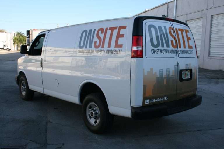 On Site commercial vehicle lettering project, photo 6 of 8