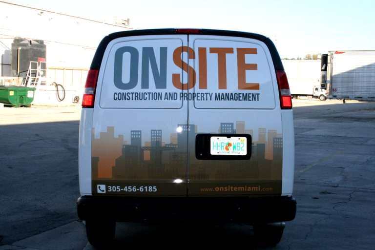 On Site commercial vehicle lettering project, photo 8 of 8