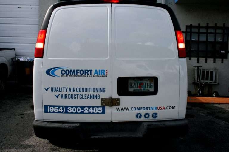 Comfort Air commercial vehicle lettering project, photo 3 of 3