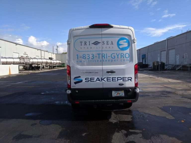 Tri Sea Stabilizers commercial vehicle lettering project, photo 4 of 4