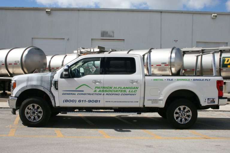 Patrick N. Flanagan & Associates commercial vehicle lettering project, photo 1 of 8