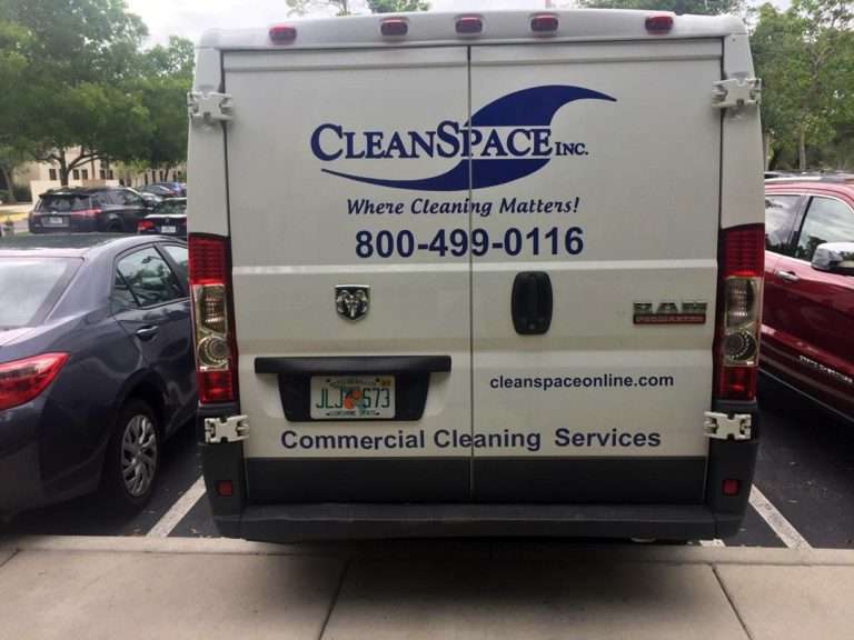 Clean Space commercial vehicle lettering project, photo 3 of 11