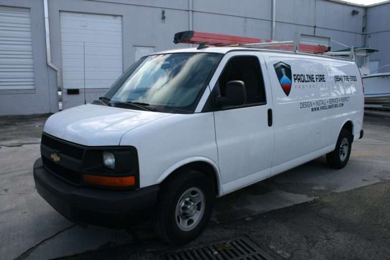 Proline Fire commercial vehicle lettering project, photo 1 of 4