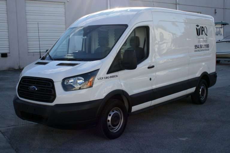 IPQ Construction commercial vehicle lettering project, photo 1 of 4