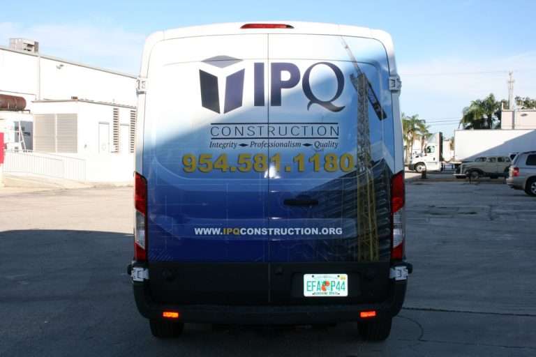 IPQ Construction commercial vehicle lettering project, photo 4 of 4