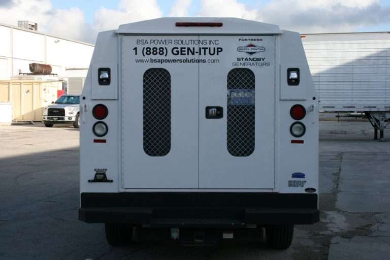 BSA Enterprises, Inc. commercial vehicle lettering project, photo 4 of 4