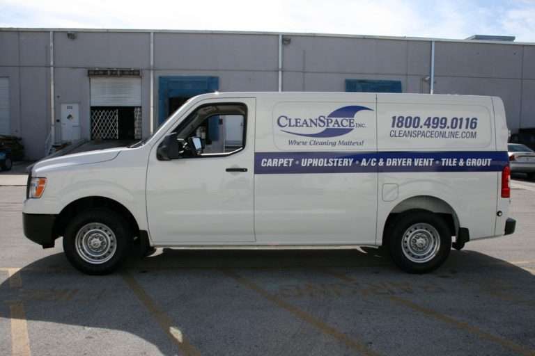 Clean Space commercial vehicle lettering project, photo 4 of 11
