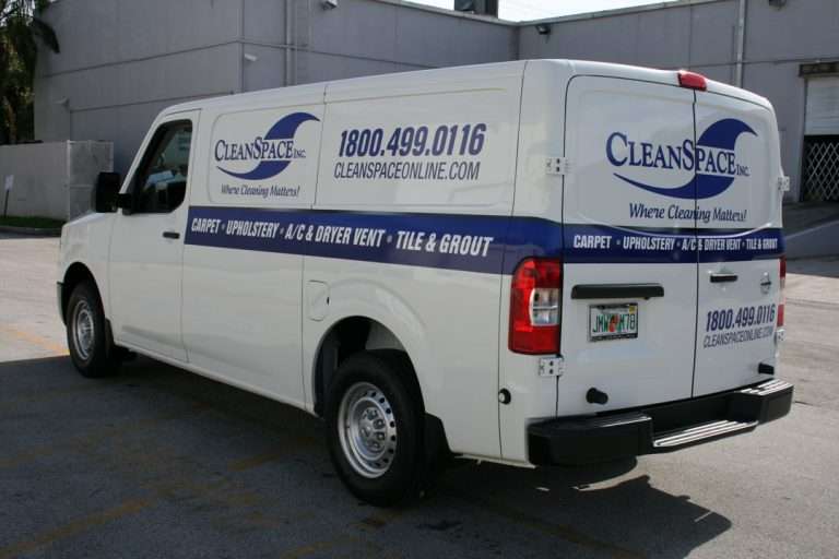 Clean Space commercial vehicle lettering project, photo 5 of 11