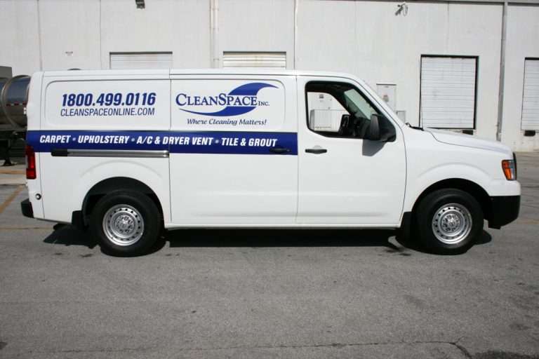 Clean Space commercial vehicle lettering project, photo 6 of 11