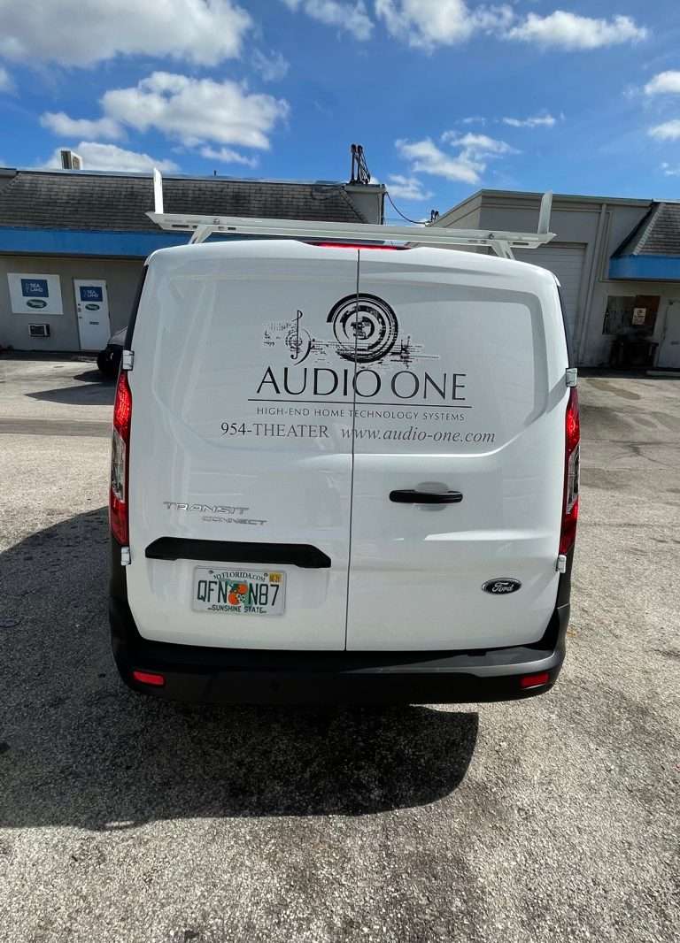 Audio One commercial vehicle lettering project, photo 3 of 3