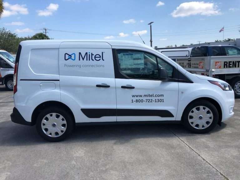 Mitel commercial vehicle lettering project, photo 2 of 2