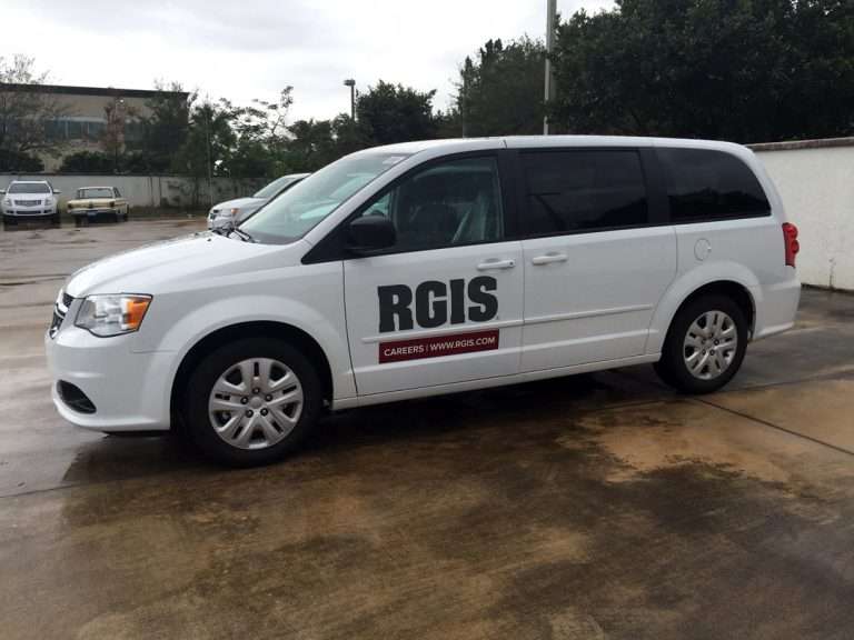 RGIS commercial vehicle lettering project, photo 1 of 3
