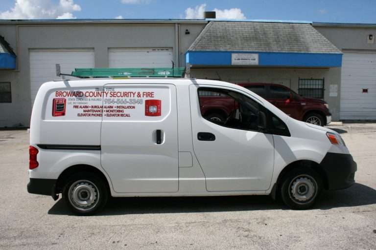 Broward County Security & Fire commercial vehicle lettering project, photo 4 of 4