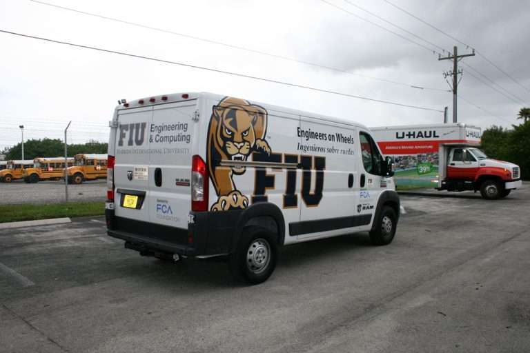 FIU Engineers commercial vehicle lettering project, photo 3 of 4
