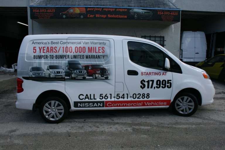 Weston Nissan commercial vehicle lettering project, photo 3 of 4