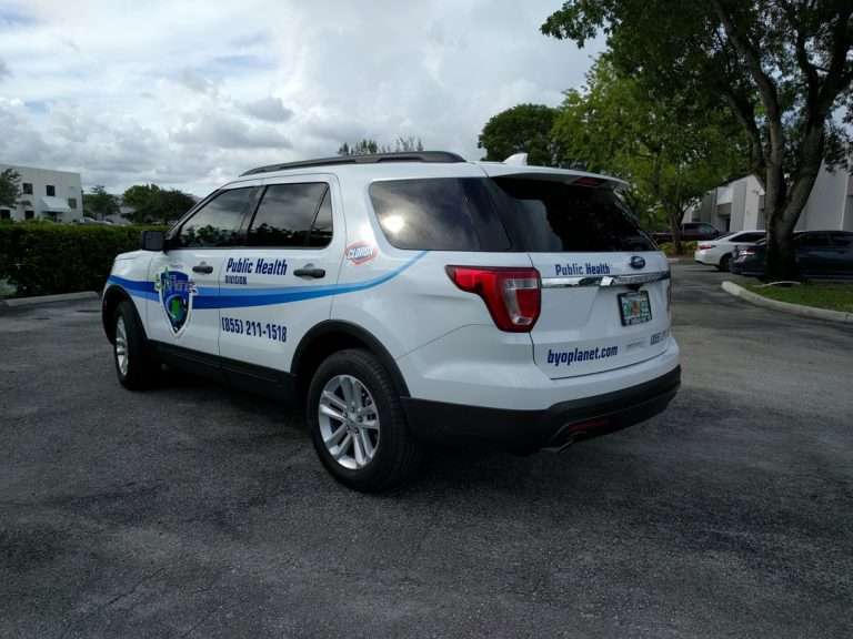 BYO Planet commercial vehicle lettering project, photo 3 of 4