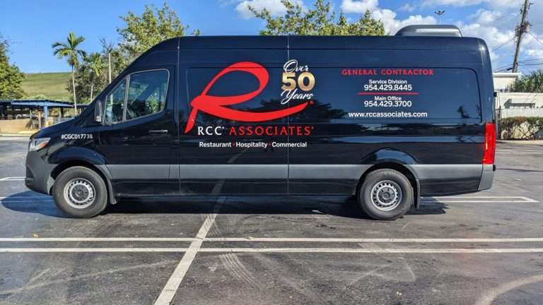 RCC Associates commercial vehicle lettering project, photo 2 of 4