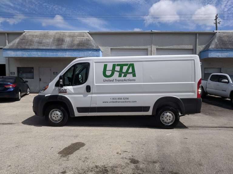 United Tranz Actions commercial vehicle lettering project, photo 1 of 4