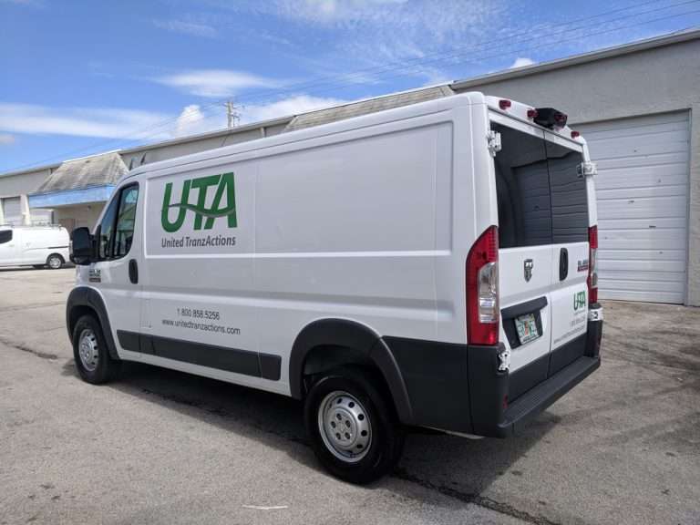 United Tranz Actions commercial vehicle lettering project, photo 2 of 4