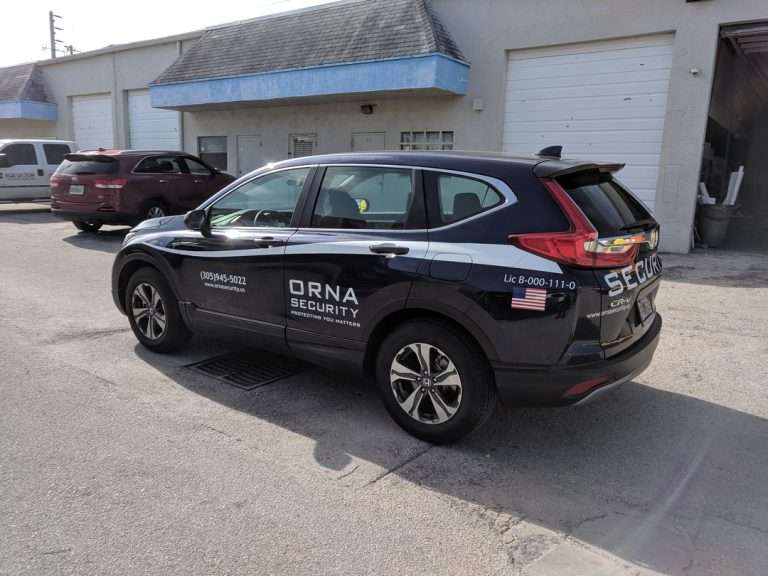 Orna Security commercial vehicle lettering project, photo 2 of 4