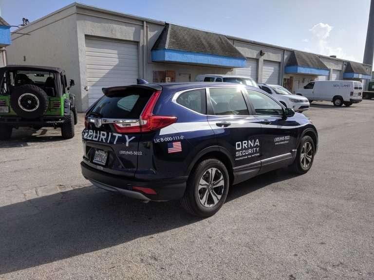 Orna Security commercial vehicle lettering project, photo 4 of 4