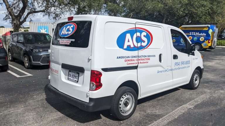 American Construction Services commercial vehicle lettering project, photo 4 of 4
